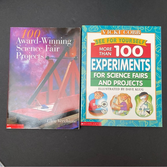 Set of 2 Science Fair Project Books - Picture 1 of 4